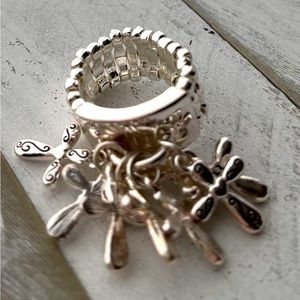 Adjustable charm rings